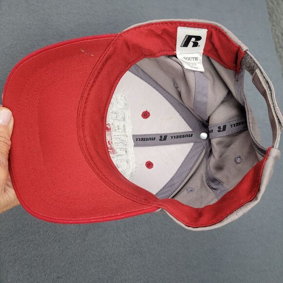 Oklahoma Sooners Baseball Cap Youth Adjustable Red Gray Embroidered OU Wagon - Picture 8 of 9